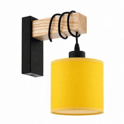 BRILAGI - Sienas lampa NUBILA 1xE27/60W/230V brūna/melna/dzeltena