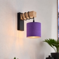 BRILAGI - Sienas lampa NUBILA 1xE27/60W/230V brūna/melna/violeta