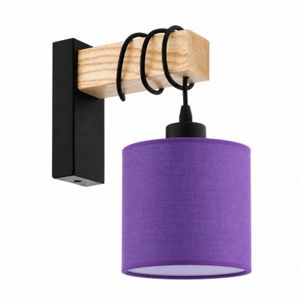 BRILAGI - Sienas lampa NUBILA 1xE27/60W/230V brūna/melna/violeta
