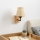 Brilagi - Sienas lampa NUBILA WOOD 1xE27/25W/230V ozols/gaiši brūna