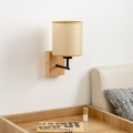 Brilagi - Sienas lampa NUBILA WOOD 1xE27/25W/230V ozols/gaiši brūna
