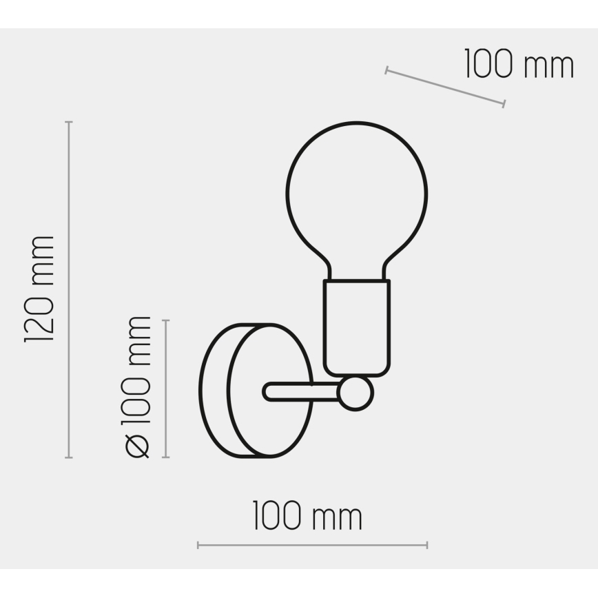 Brilagi - Sienas lampa OMBORO 1xE27/60W/230V