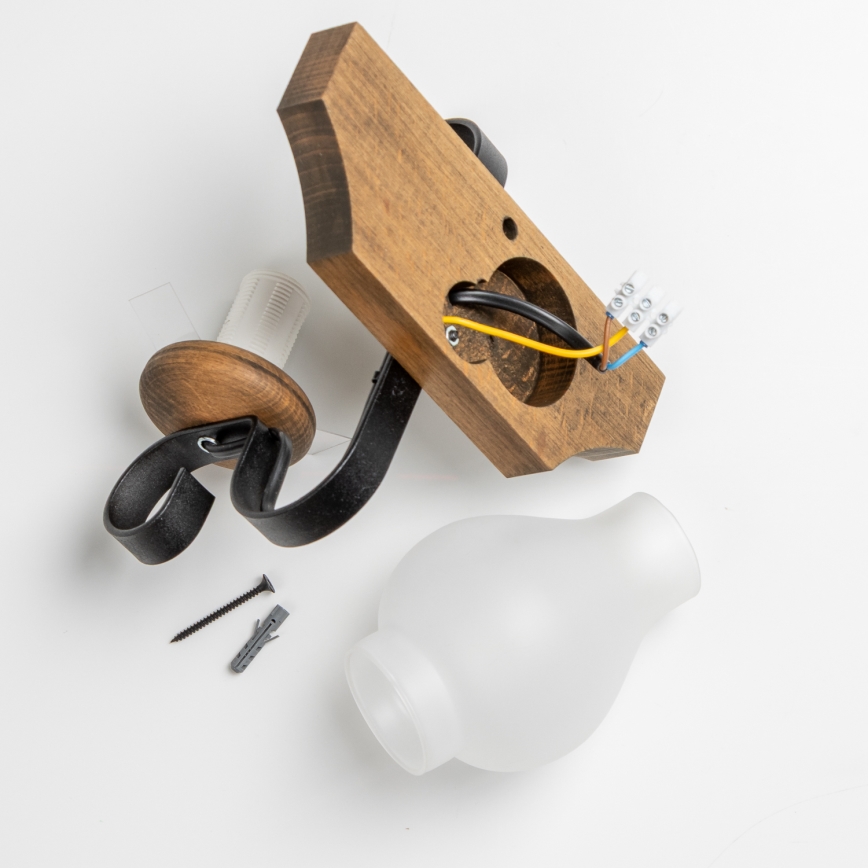 Brilagi - Sienas lampa QUEEN 1xE14/40W/230V dižskābardis