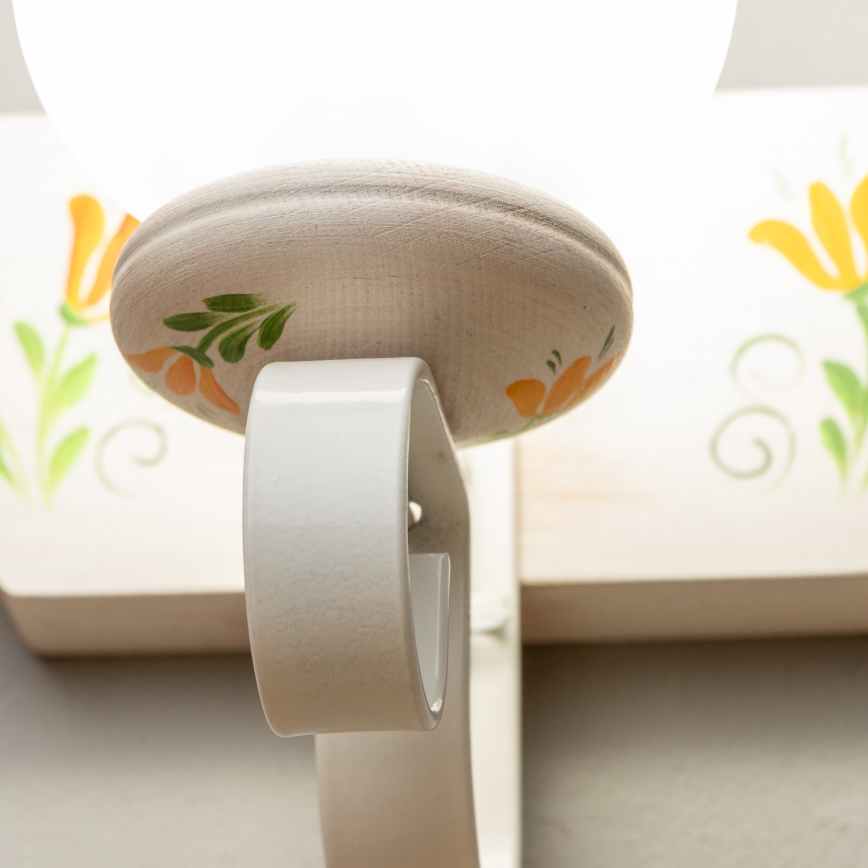 Brilagi - Sienas lampa QUEEN 1xE14/40W/230V dižskābardis/krēmkrāsa