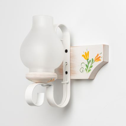 Brilagi - Sienas lampa QUEEN 1xE14/40W/230V dižskābardis/krēmkrāsa