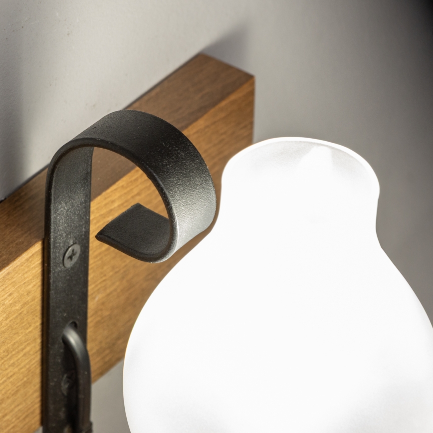 Brilagi - Sienas lampa QUEEN 1xE14/40W/230V dižskābardis/rieksts