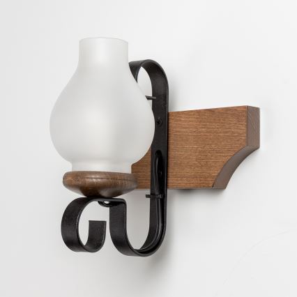 Brilagi - Sienas lampa QUEEN 1xE14/40W/230V dižskābardis/rieksts