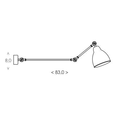 BRILAGI - Sienas lampa QUILL 1xE27/40W/230V 83 cm bēša