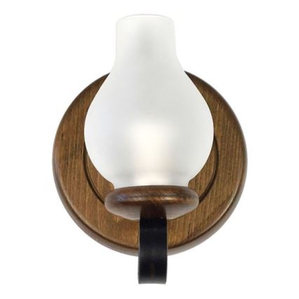 Brilagi - Sienas lampa ROATA APLICA 1xE14/40W/230V dižskābardis/rieksts