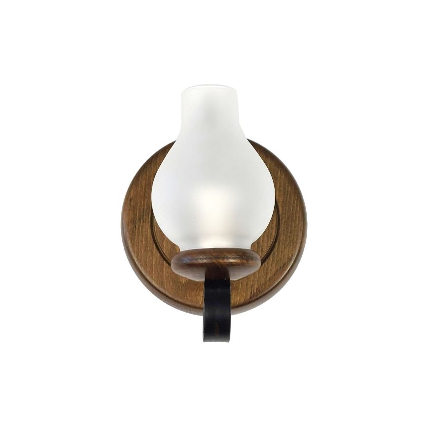Brilagi - Sienas lampa ROATA APLICA 1xE14/40W/230V dižskābardis/rieksts
