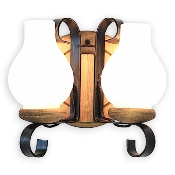 Brilagi - Sienas lampa ROATA APLICA 2xE14/40W/230V dižskābardis