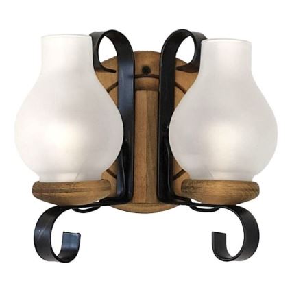 Brilagi - Sienas lampa ROATA APLICA 2xE14/40W/230V dižskābardis
