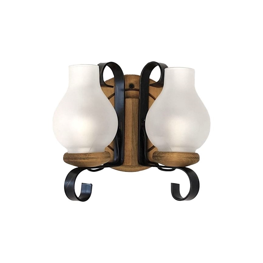 Brilagi - Sienas lampa ROATA APLICA 2xE14/40W/230V dižskābardis