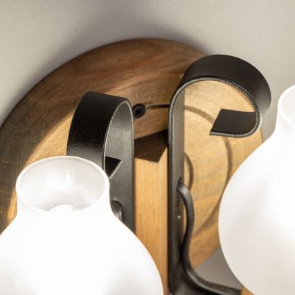 Brilagi - Sienas lampa ROATA APLICA 2xE14/40W/230V dižskābardis