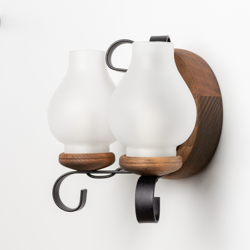 Brilagi - Sienas lampa ROATA APLICA 2xE14/40W/230V dižskābardis