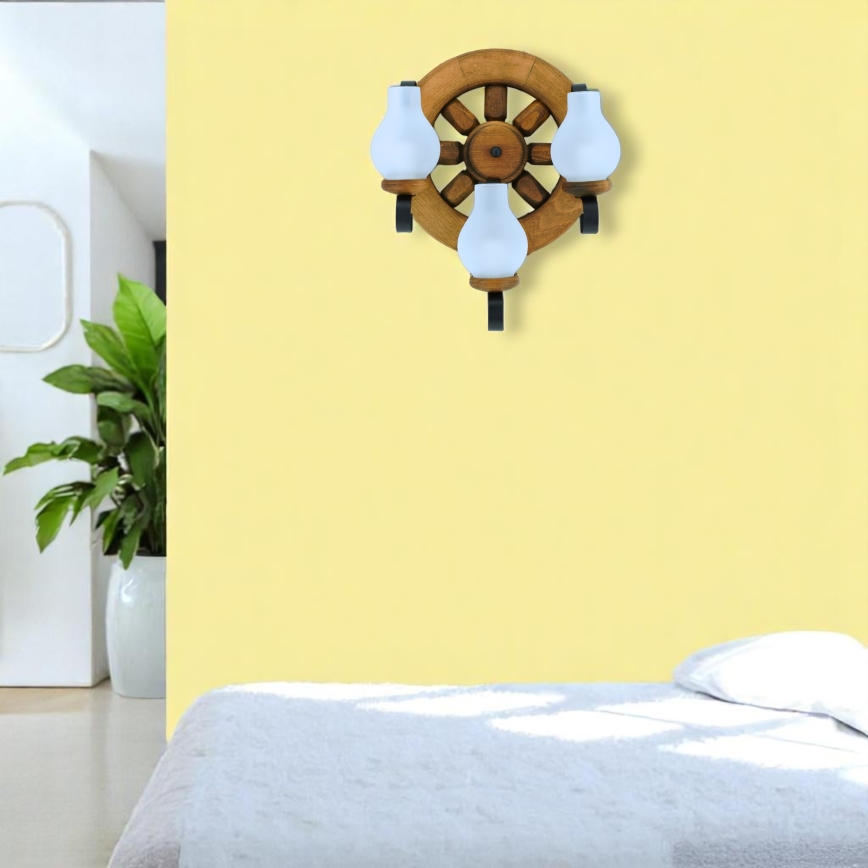 Brilagi - Sienas lampa ROATA APLICA 3xE14/40W/230V dižskābardis