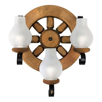 Brilagi - Sienas lampa ROATA APLICA 3xE14/40W/230V dižskābardis