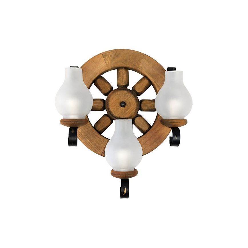 Brilagi - Sienas lampa ROATA APLICA 3xE14/40W/230V dižskābardis
