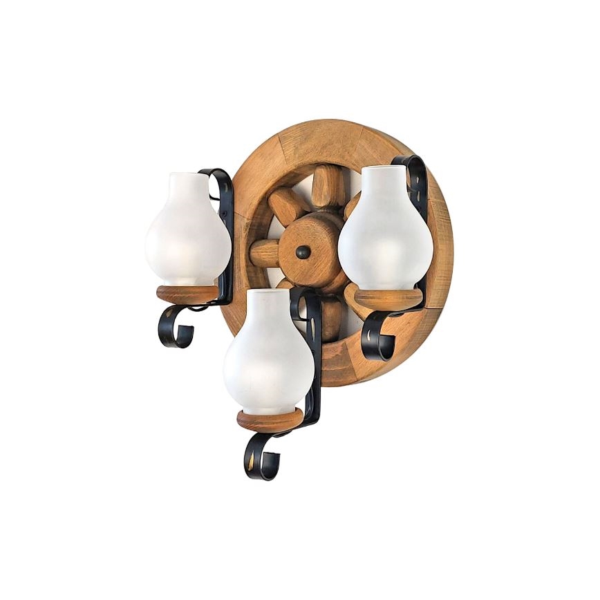 Brilagi - Sienas lampa ROATA APLICA 3xE14/40W/230V dižskābardis