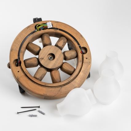 Brilagi - Sienas lampa ROATA APLICA 3xE14/40W/230V dižskābardis