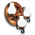 Brilagi - Sienas lampa ROATA APLICA 3xE14/40W/230V dižskābardis/rieksts