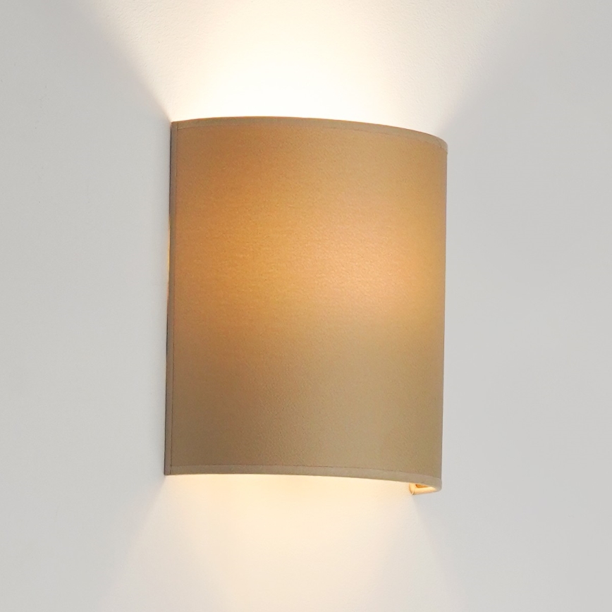 Brilagi - Sienas lampa SEMI CIRCLE 1xE27/15W/230V bēša
