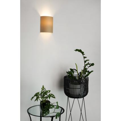 Brilagi - Sienas lampa SEMI CIRCLE 1xE27/15W/230V bēša