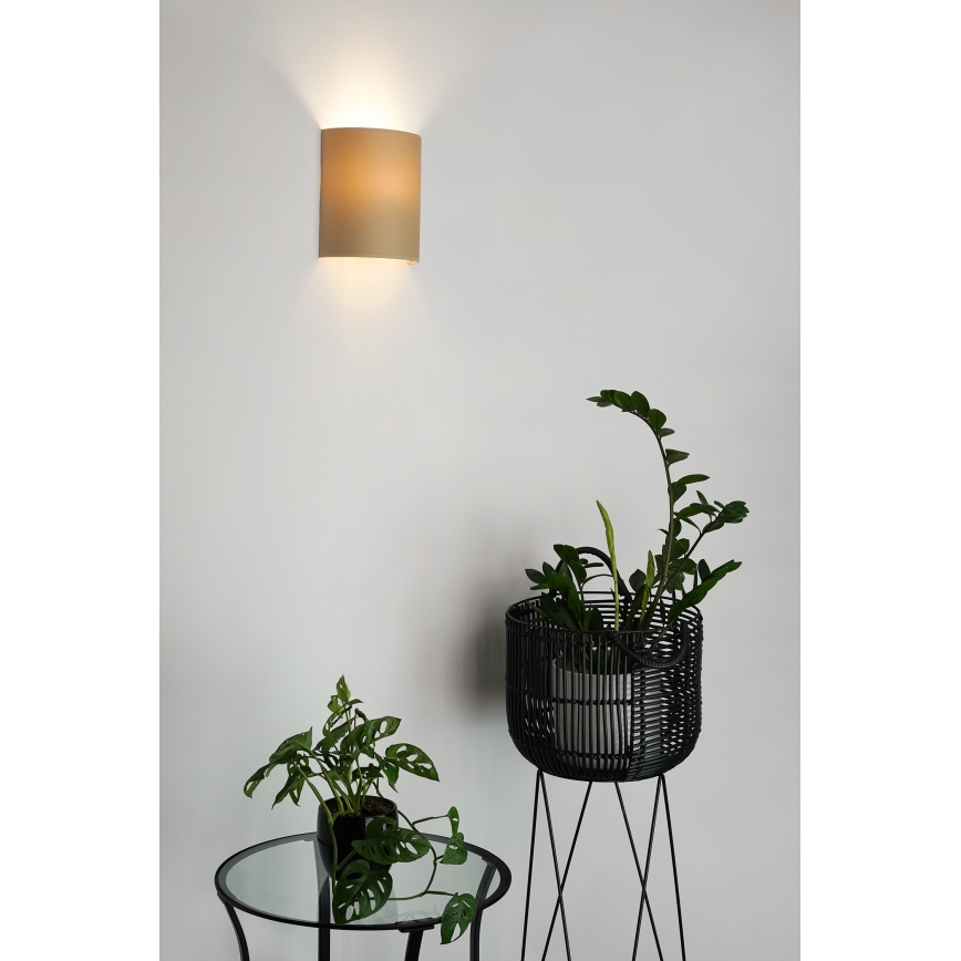 Brilagi - Sienas lampa SEMI CIRCLE 1xE27/15W/230V bēša