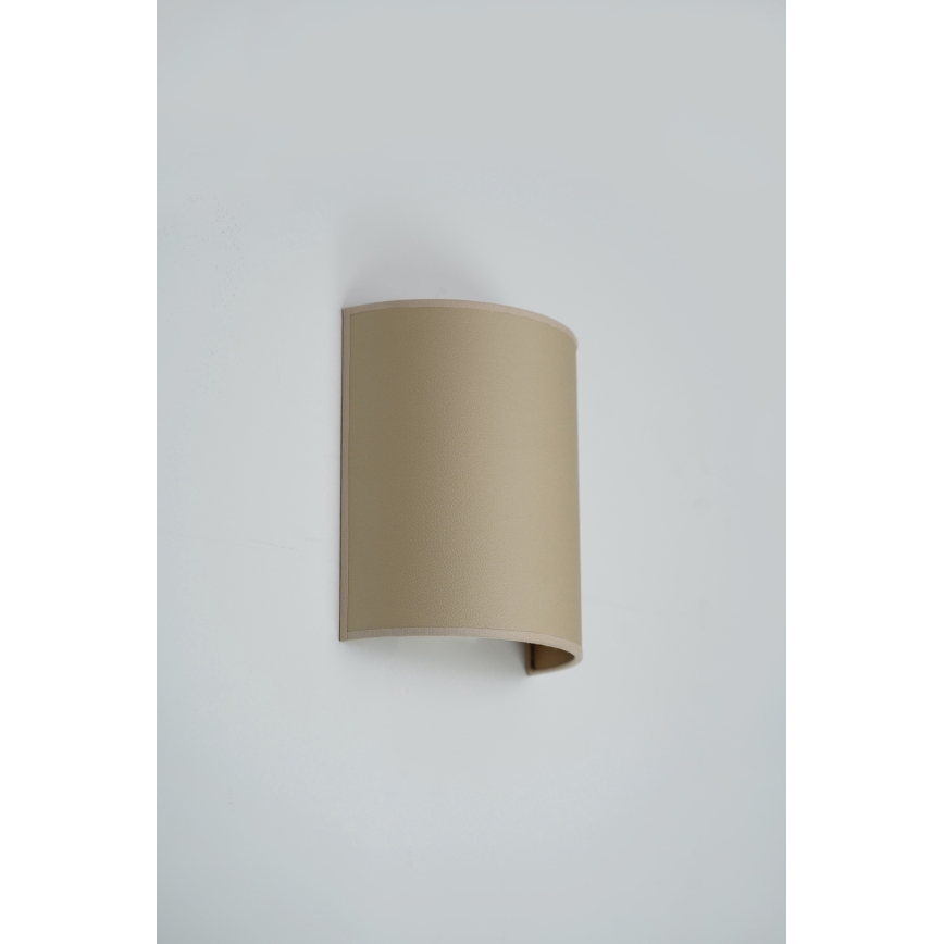Brilagi - Sienas lampa SEMI CIRCLE 1xE27/15W/230V bēša