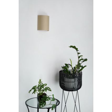 Brilagi - Sienas lampa SEMI CIRCLE 1xE27/15W/230V bēša