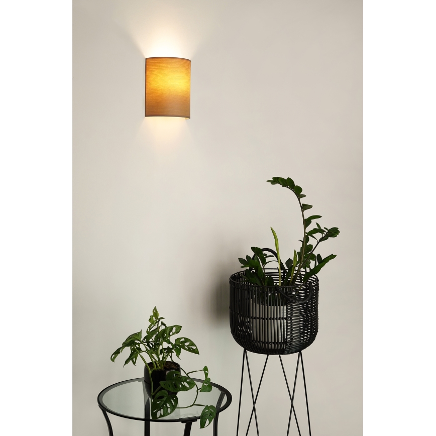 Brilagi - Sienas lampa SEMI CIRCLE 1xE27/15W/230V bēša