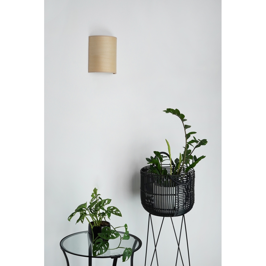Brilagi - Sienas lampa SEMI CIRCLE 1xE27/15W/230V bēša