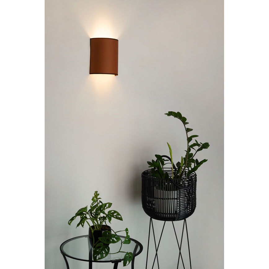 Brilagi - Sienas lampa SEMI CIRCLE 1xE27/15W/230V brūna