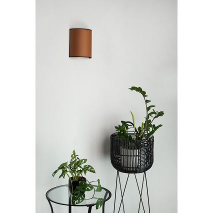 Brilagi - Sienas lampa SEMI CIRCLE 1xE27/15W/230V brūna