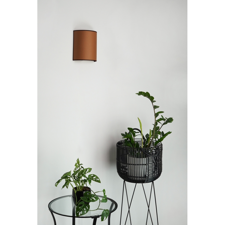 Brilagi - Sienas lampa SEMI CIRCLE 1xE27/15W/230V brūna