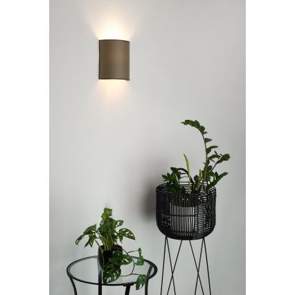 Brilagi - Sienas lampa SEMI CIRCLE 1xE27/15W/230V brūna