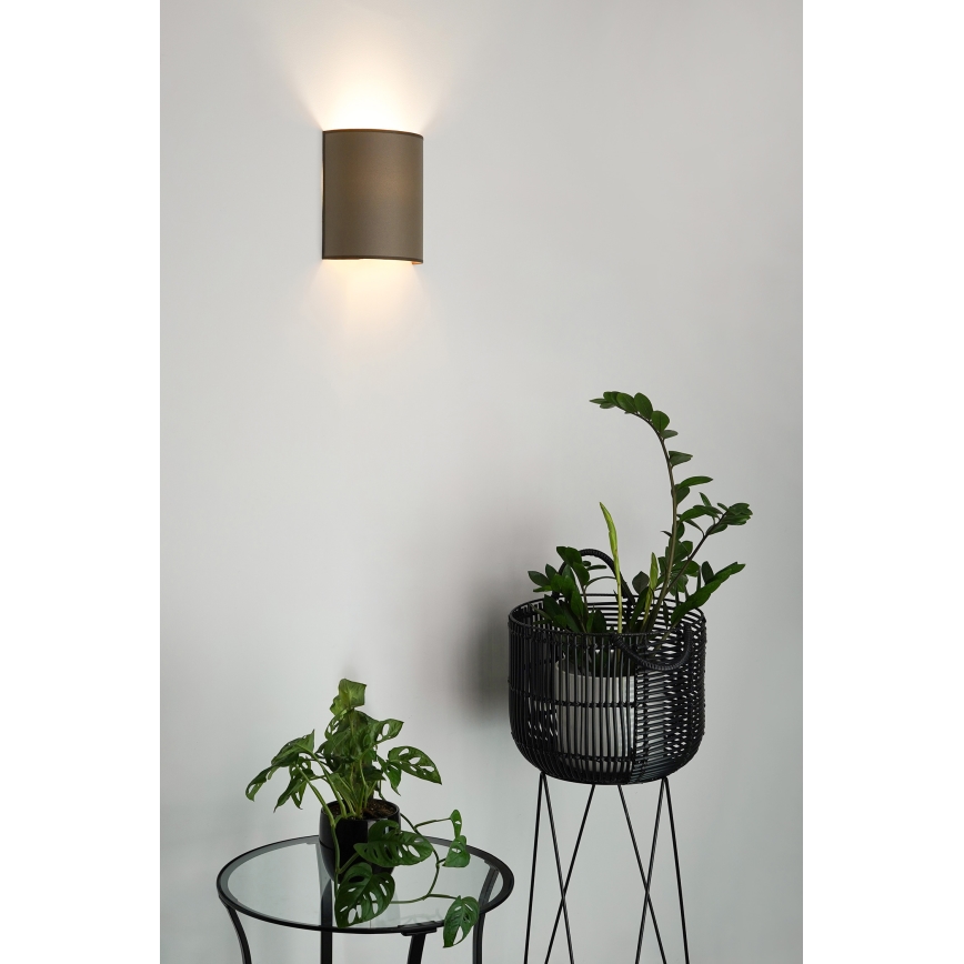 Brilagi - Sienas lampa SEMI CIRCLE 1xE27/15W/230V brūna