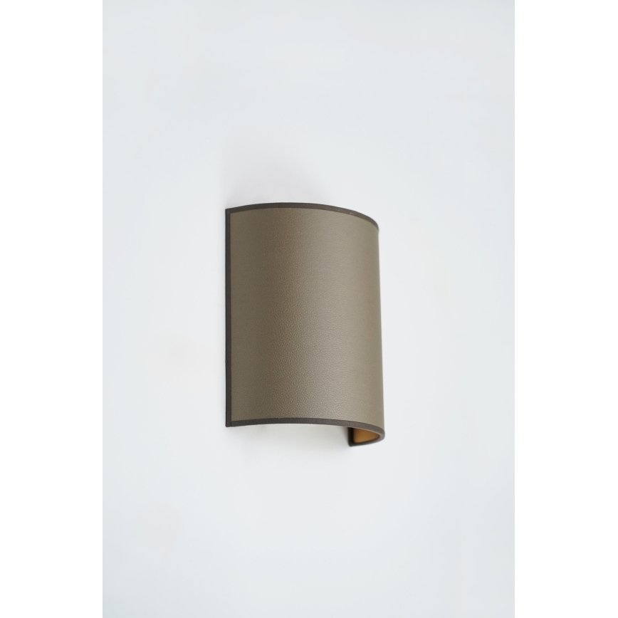 Brilagi - Sienas lampa SEMI CIRCLE 1xE27/15W/230V brūna
