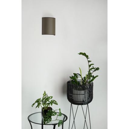 Brilagi - Sienas lampa SEMI CIRCLE 1xE27/15W/230V brūna
