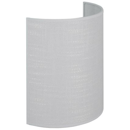 Brilagi - Sienas lampa SEMI CIRCLE 1xE27/15W/230V gaiši pelēka