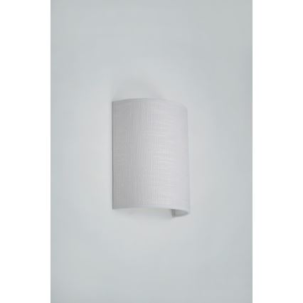 Brilagi - Sienas lampa SEMI CIRCLE 1xE27/15W/230V gaiši pelēka