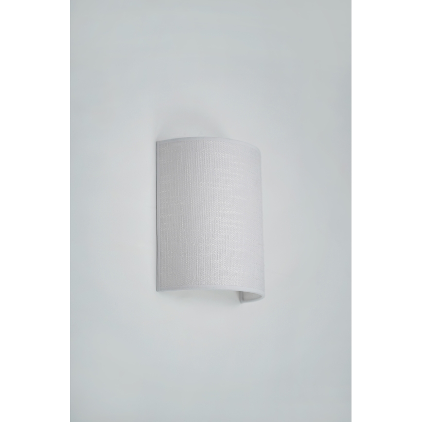 Brilagi - Sienas lampa SEMI CIRCLE 1xE27/15W/230V gaiši pelēka