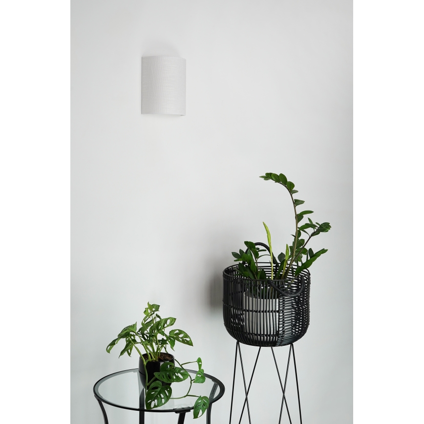 Brilagi - Sienas lampa SEMI CIRCLE 1xE27/15W/230V gaiši pelēka