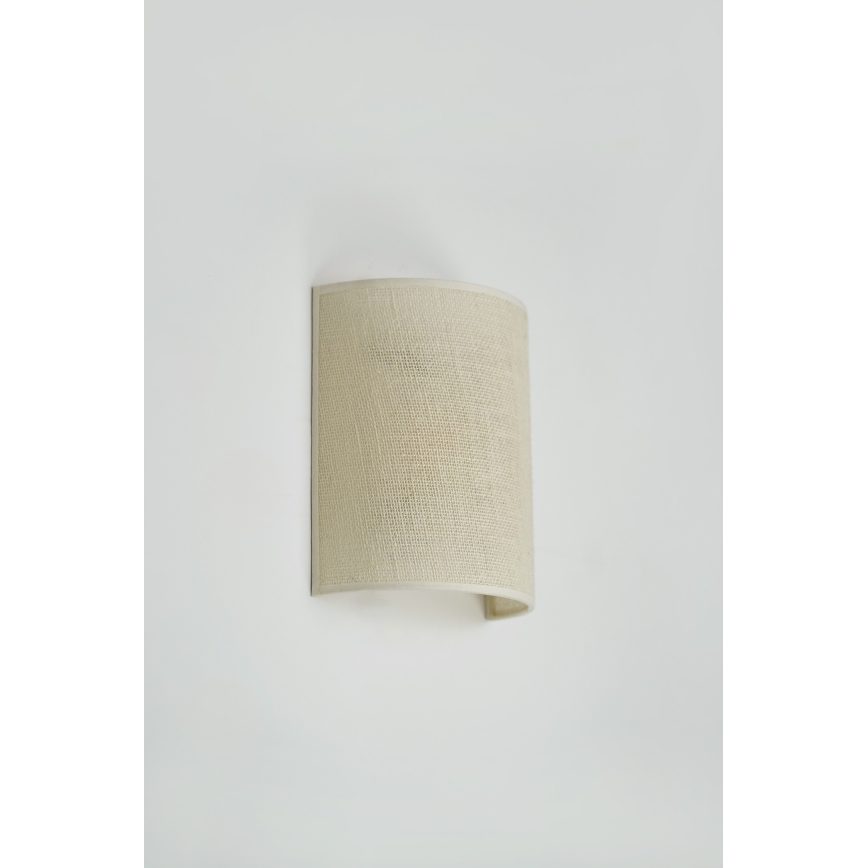 Brilagi - Sienas lampa SEMI CIRCLE 1xE27/15W/230V krēmkrāsa