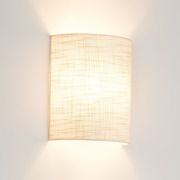 Brilagi - Sienas lampa SEMI CIRCLE 1xE27/15W/230V pelēka