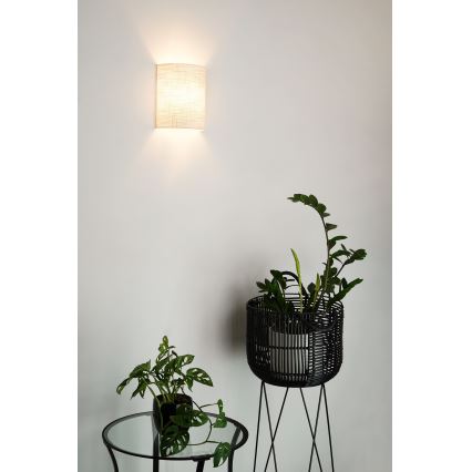 Brilagi - Sienas lampa SEMI CIRCLE 1xE27/15W/230V pelēka