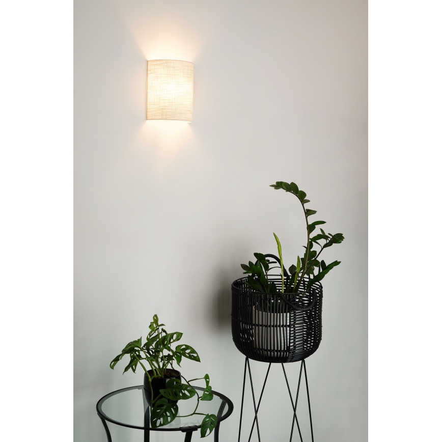 Brilagi - Sienas lampa SEMI CIRCLE 1xE27/15W/230V pelēka