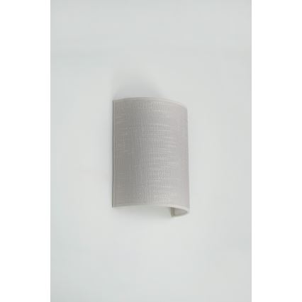 Brilagi - Sienas lampa SEMI CIRCLE 1xE27/15W/230V pelēka