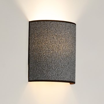 Brilagi - Sienas lampa SEMI CIRCLE 1xE27/15W/230V pelēka