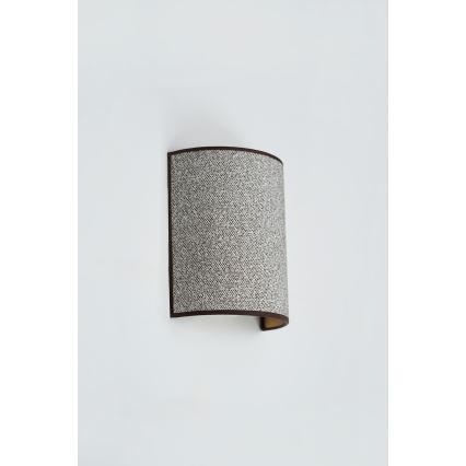 Brilagi - Sienas lampa SEMI CIRCLE 1xE27/15W/230V pelēka